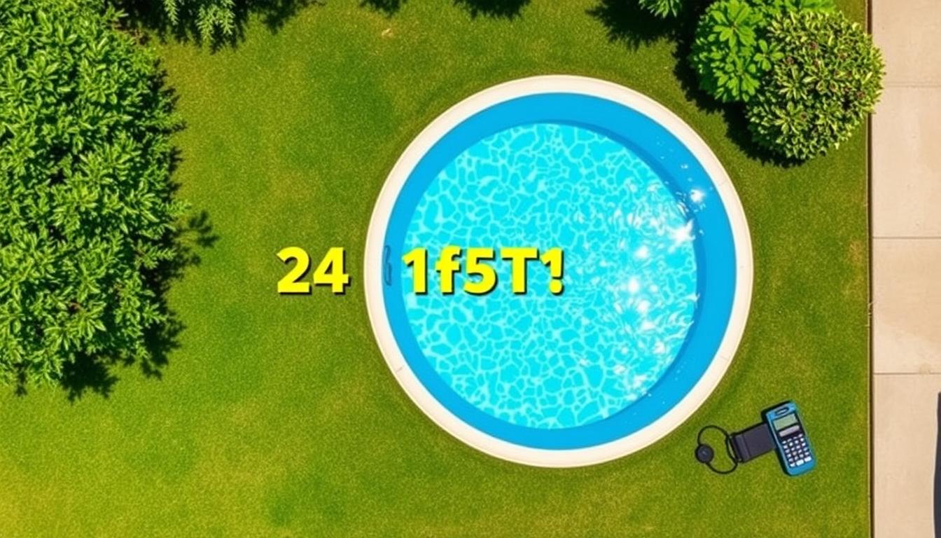 24 foot round pool capacity calculation