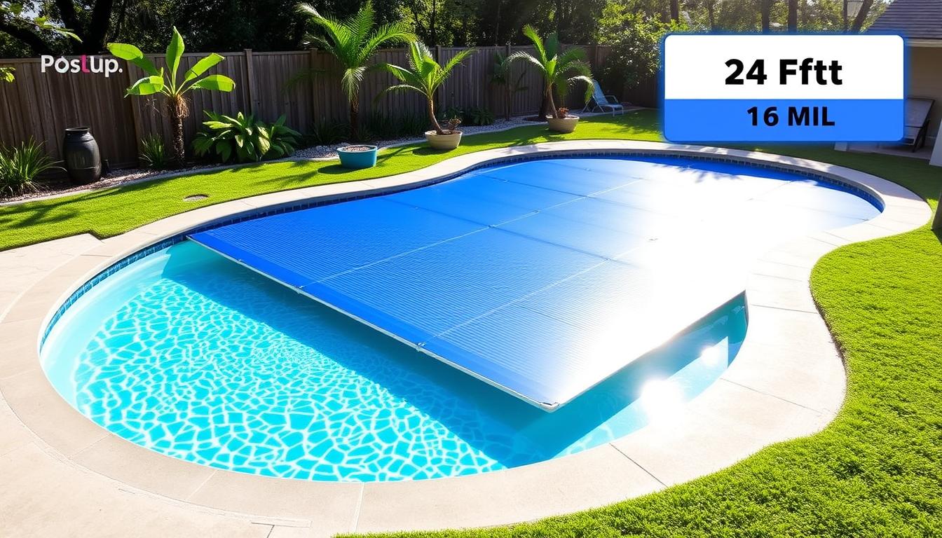 24' round solar pool cover