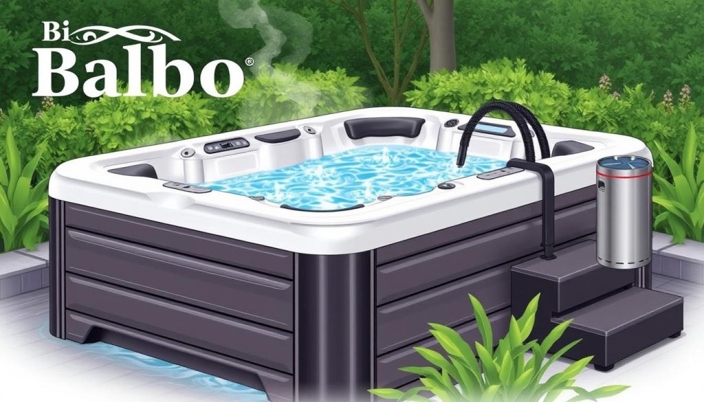 Balboa spa system for hot tub circulation