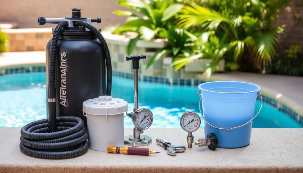 Sand filter cleaning tools