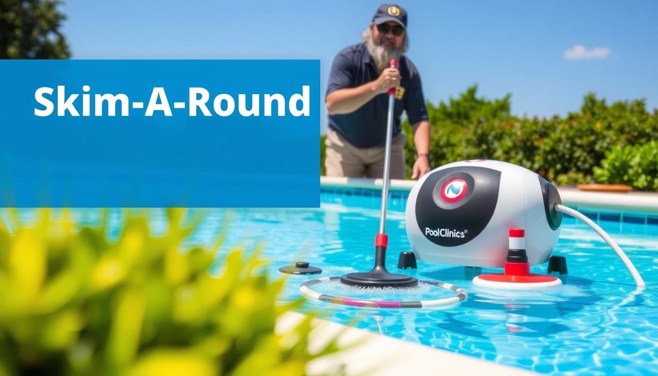 Skim-A-Round installation for efficient pool maintenance