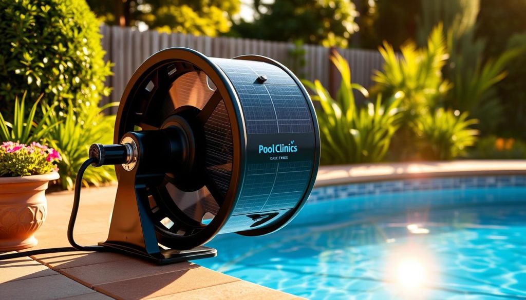 Solar cover reel for 18 ft above ground pool