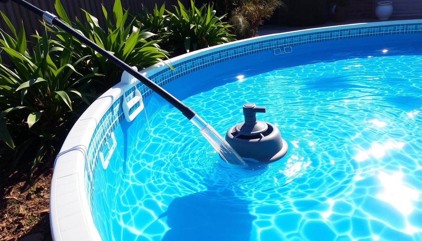 above ground pool cleaning