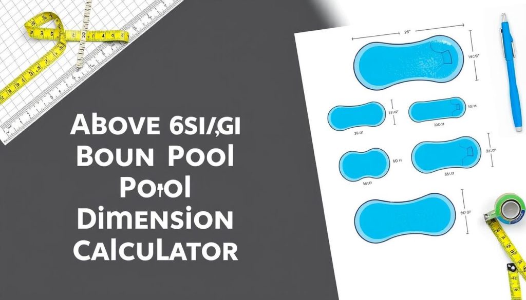 above ground pool dimensions calculator