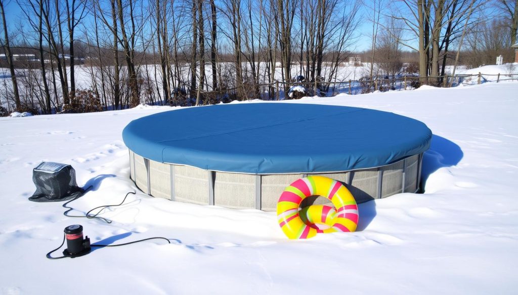 above ground pool winter accessories