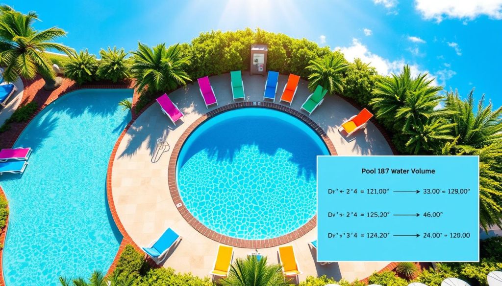 calculate pool water volume