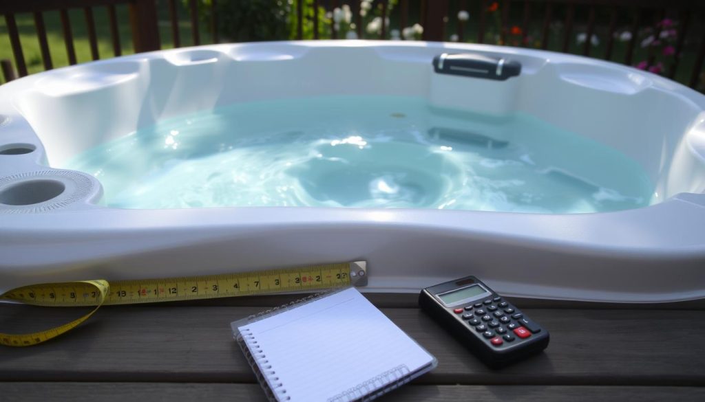 calculating hot tub volume