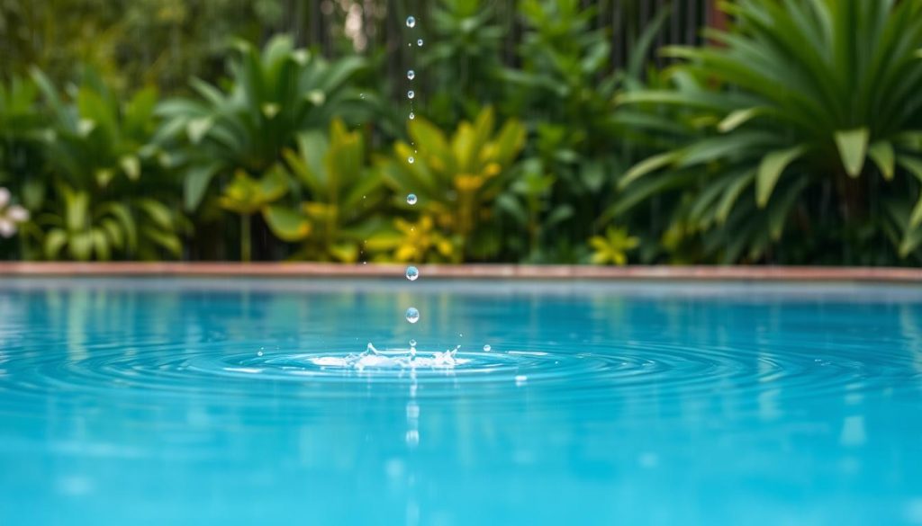 chemical dilution in pool water