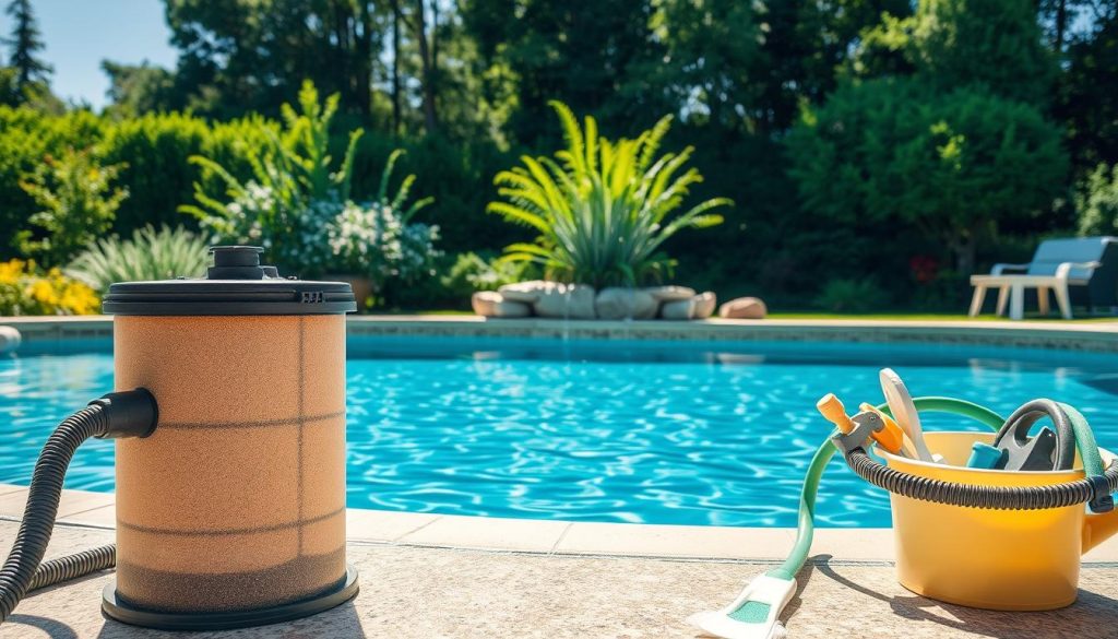 cleaning a pool sand filter