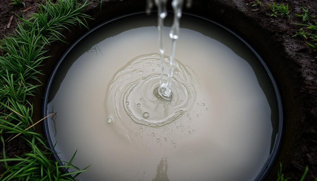 cloudy well water after heavy rain