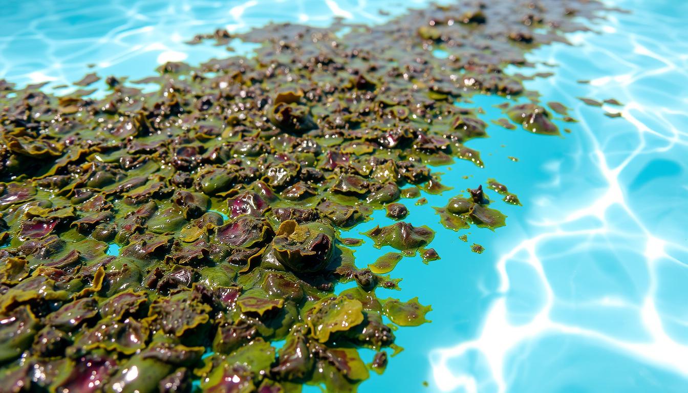 dead algae appearance in pool