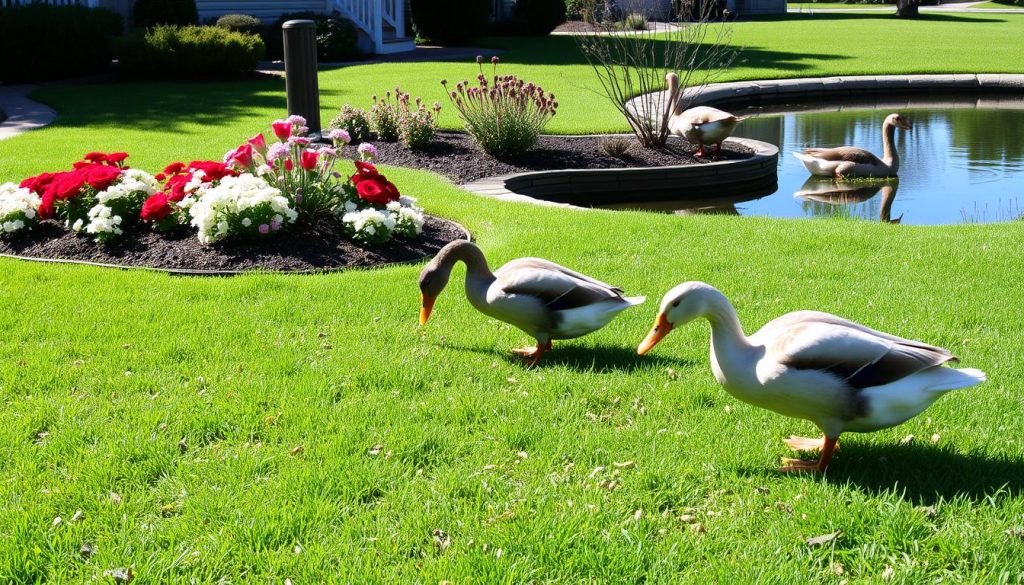 duck behavior in yards