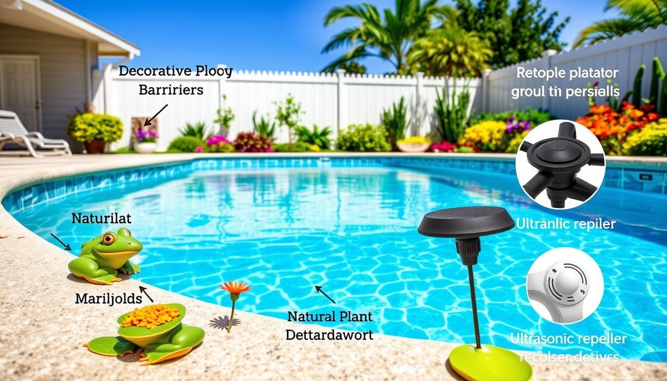 frog repellents for pool sanitation