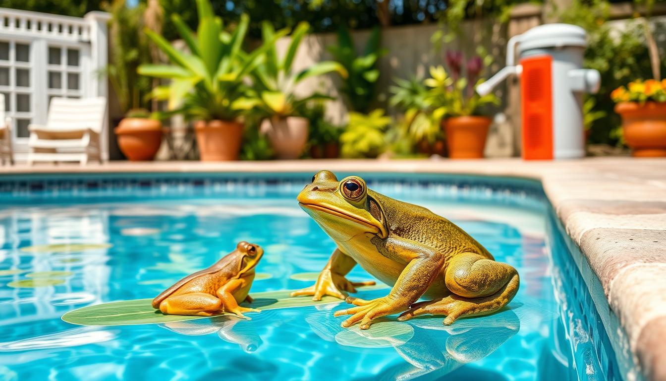 frog repellents for pools