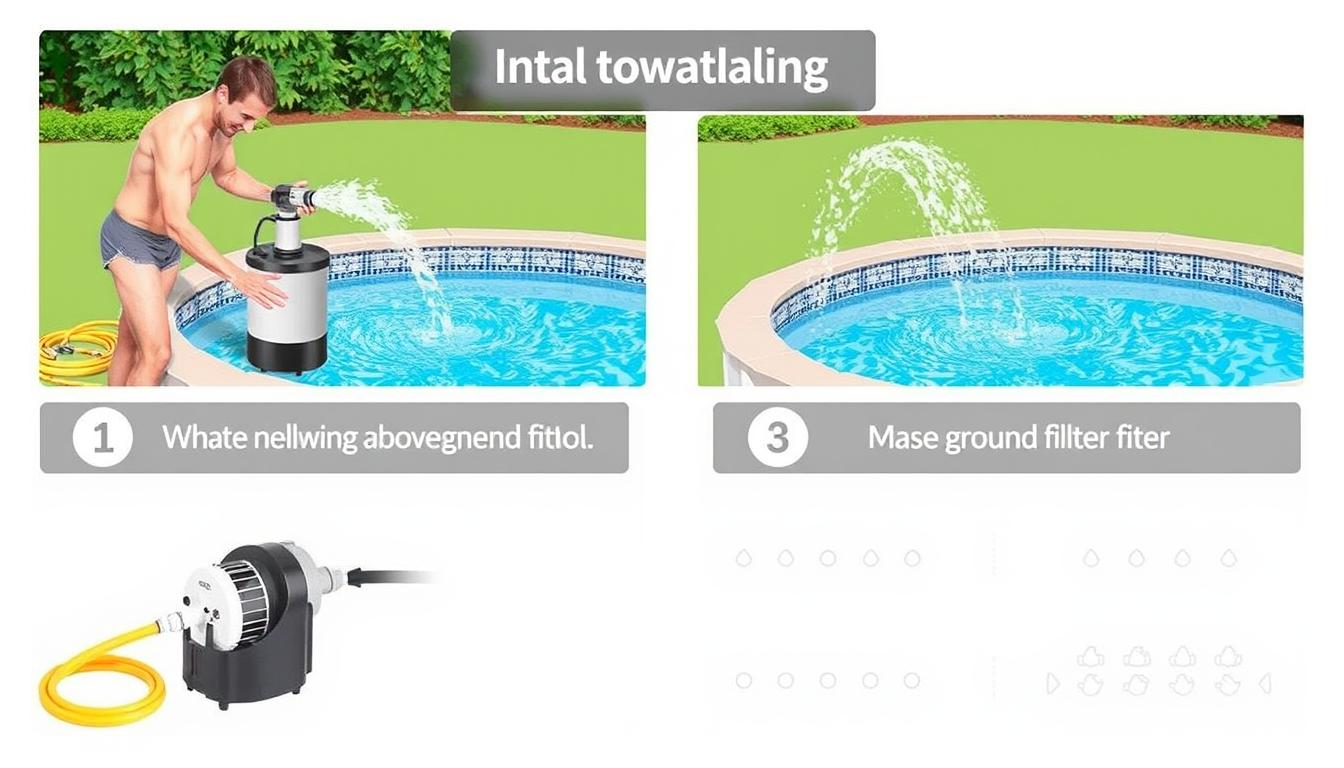 how to backwash a pool filter above ground