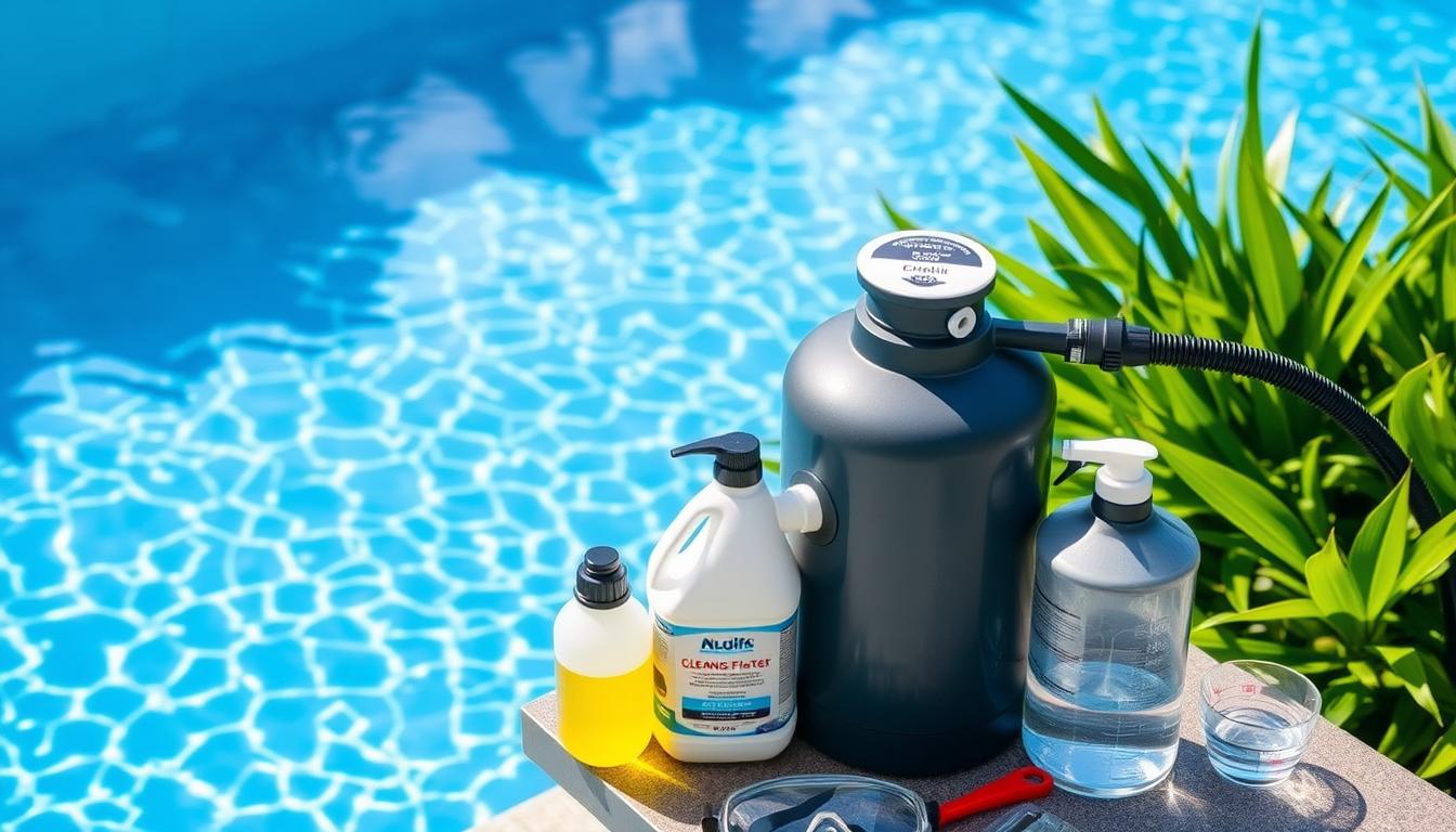 how to chemically clean sand filter