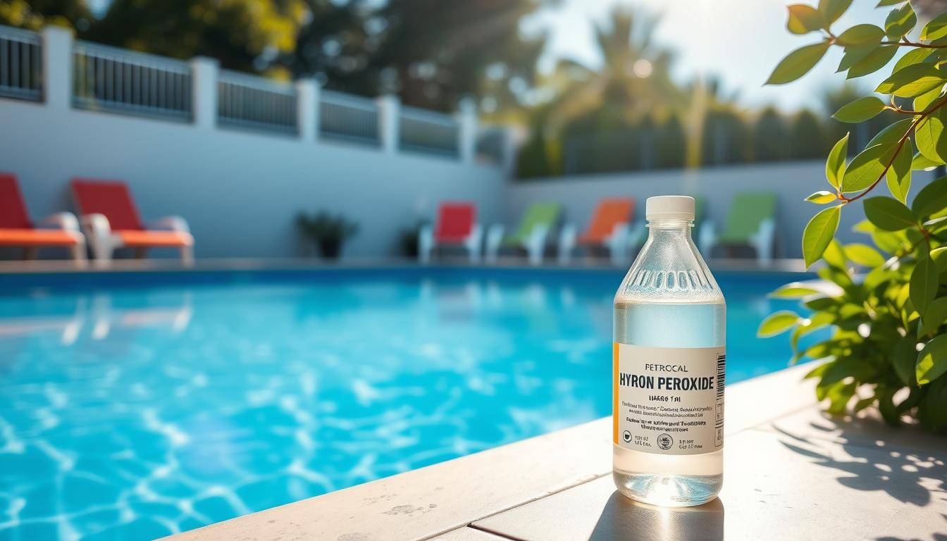 hydrogen peroxide for pool chlorine reduction