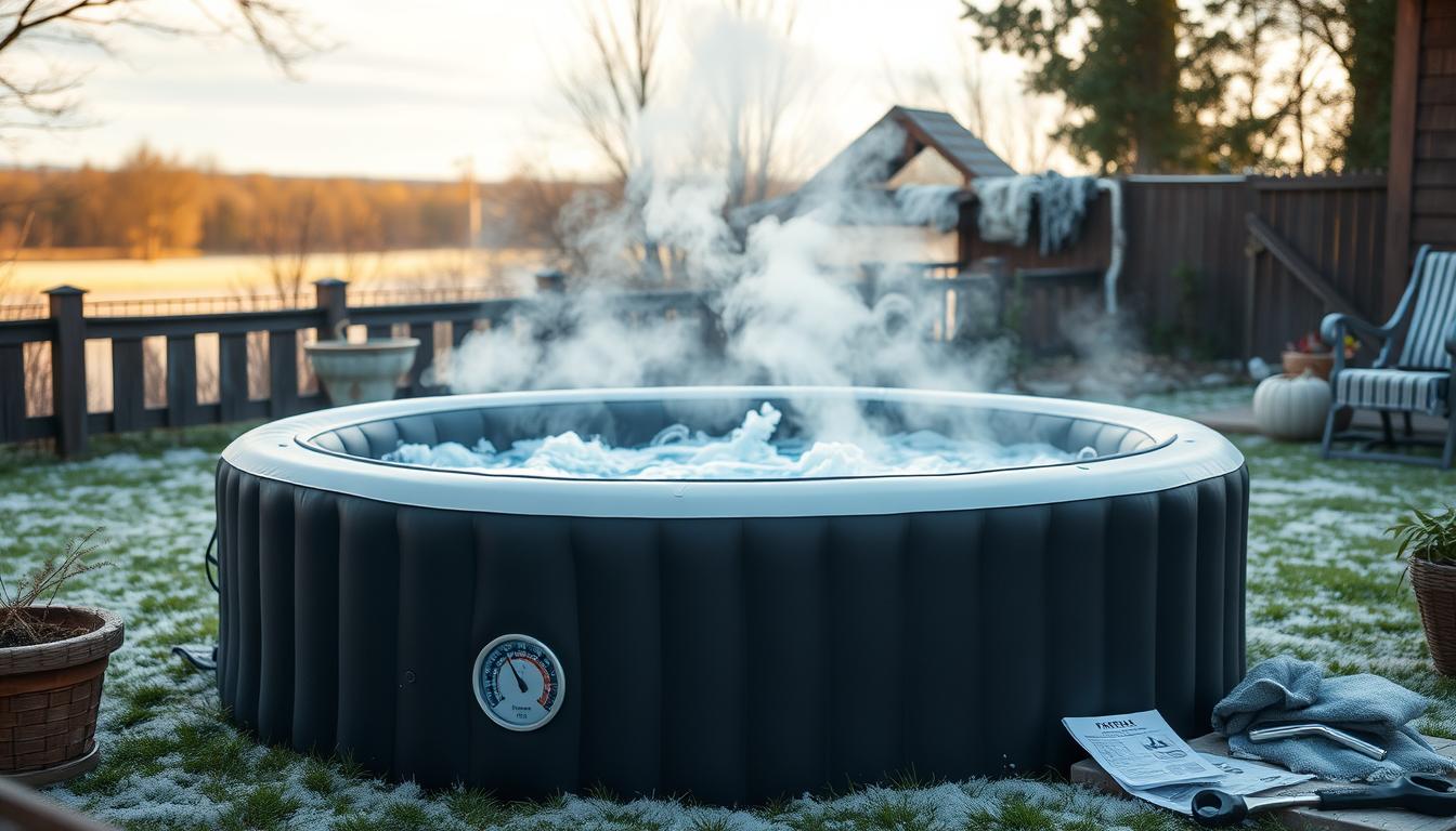 inflatable hot tub heating issues