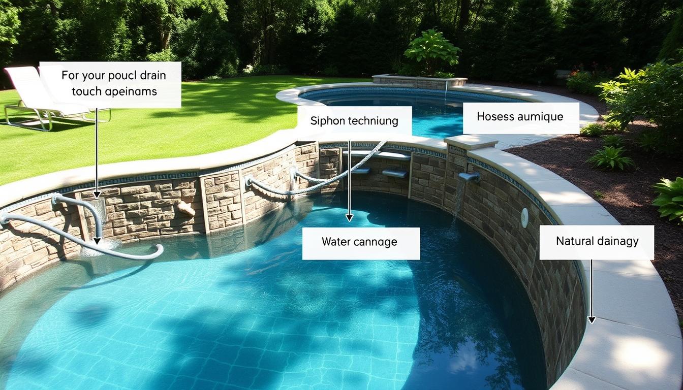 inground pool drainage methods