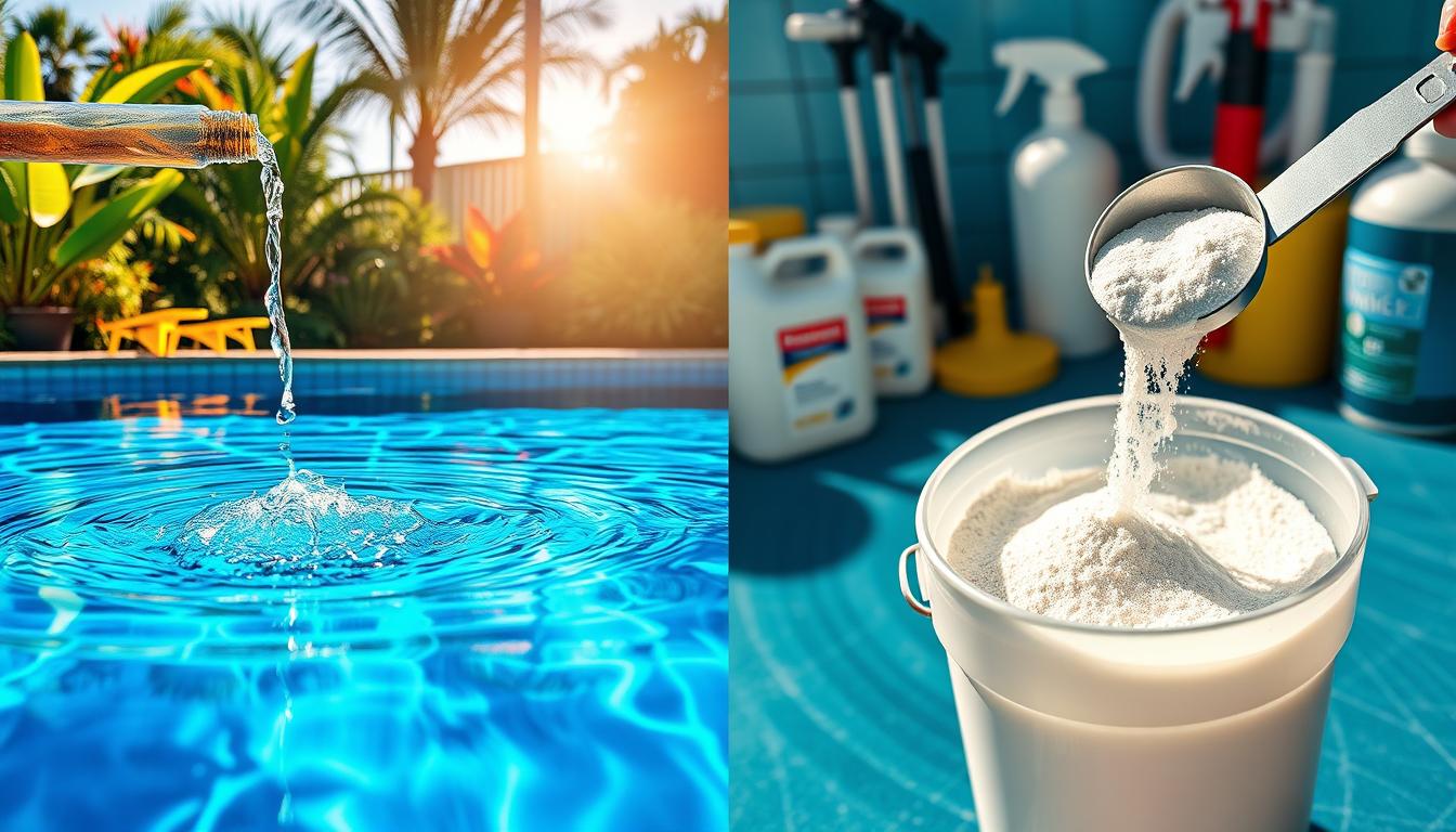 liquid shock vs powder shock for pool care