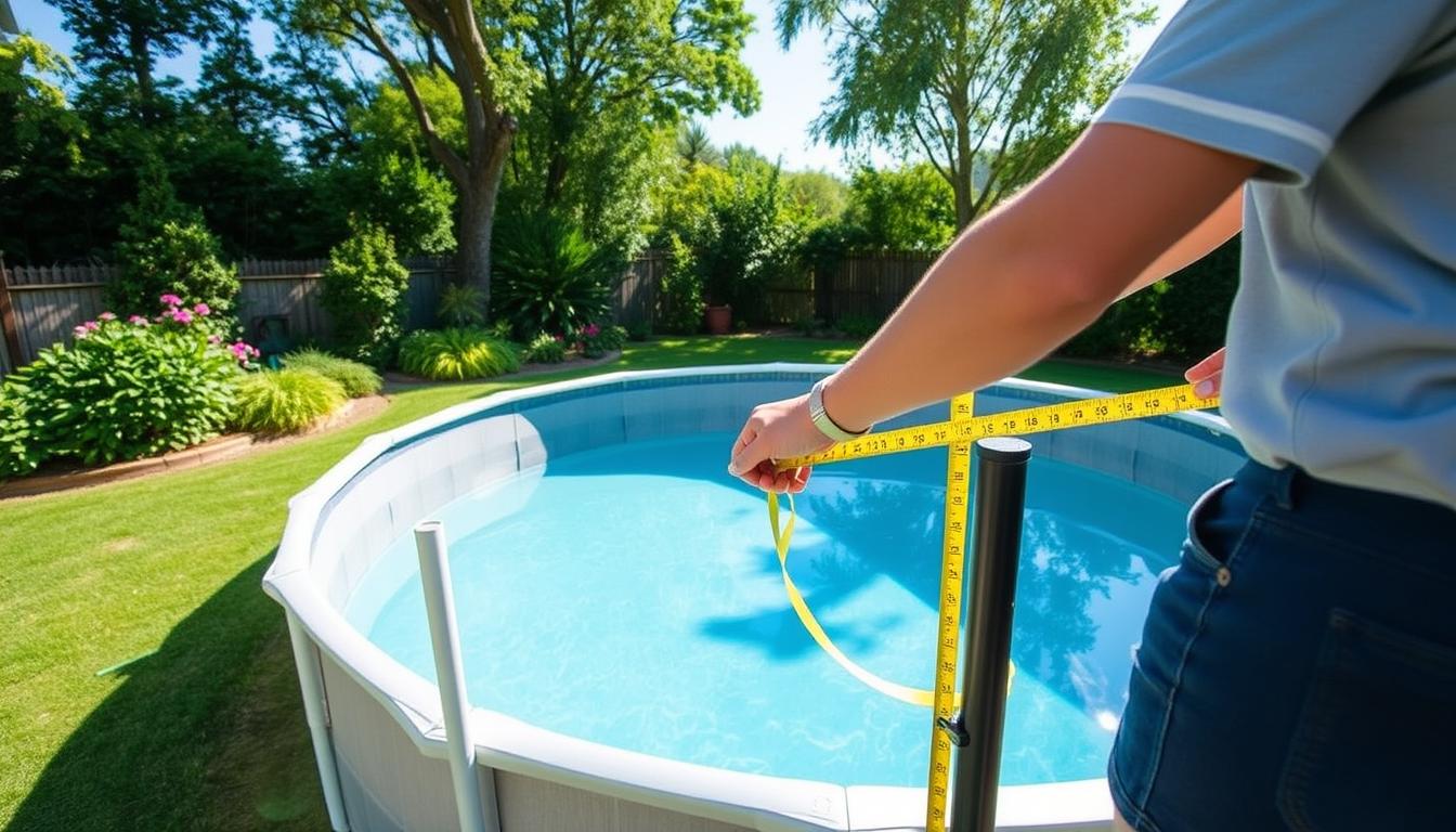 measuring above ground pool size