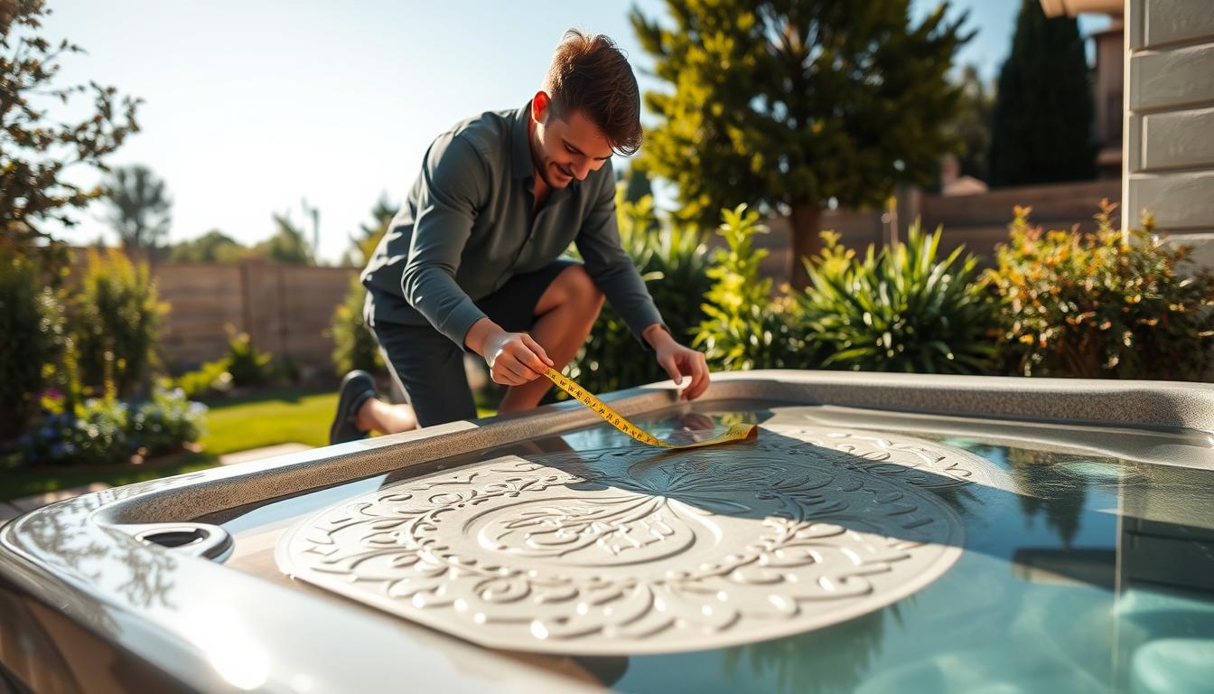 measuring hot tub cover for custom fit