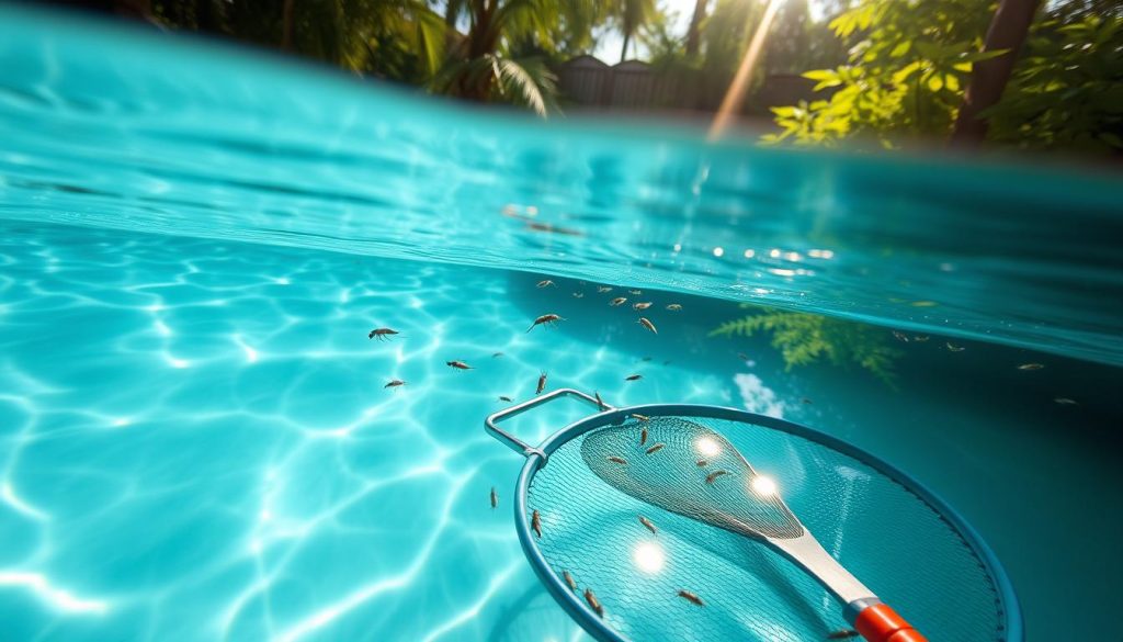 mosquito larvae removal