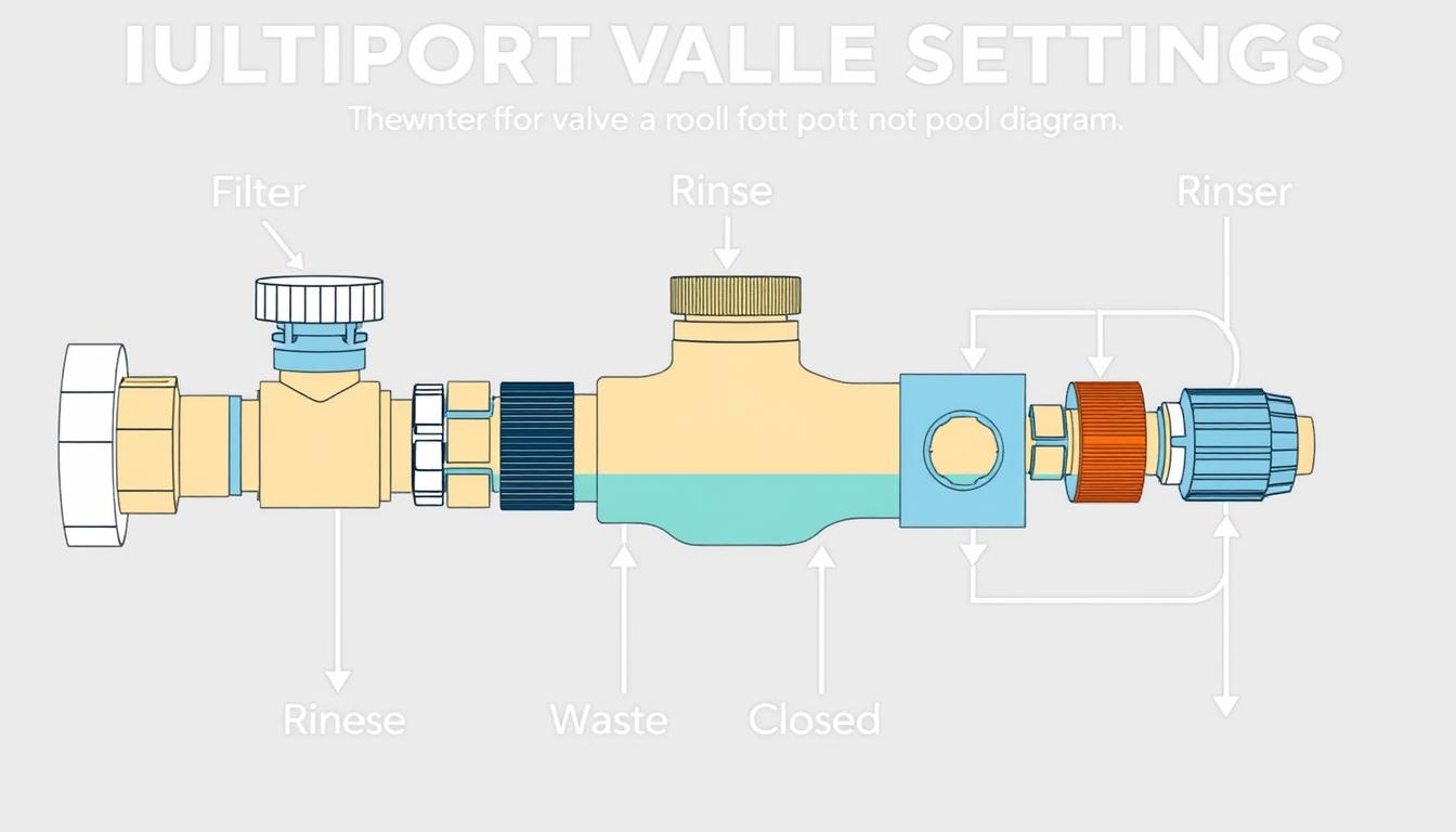 multiport valve pool filter settings diagram