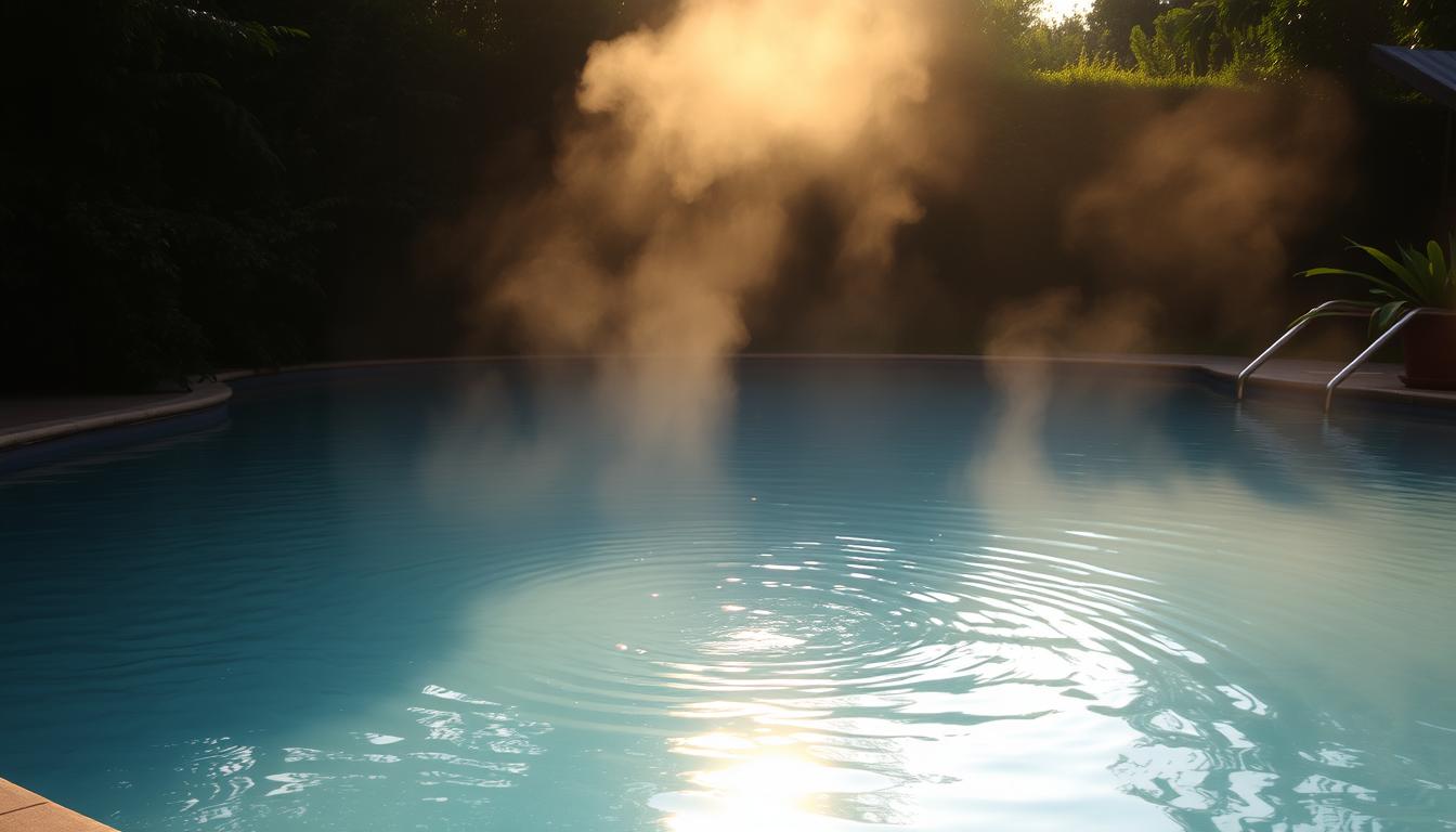 natural pool heating time