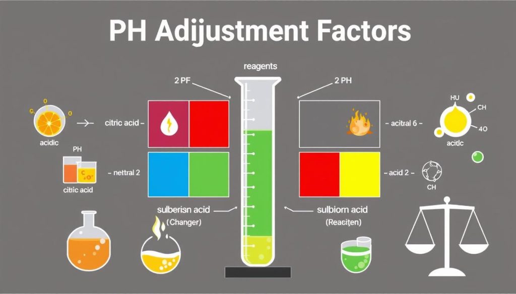 pH adjustment factors