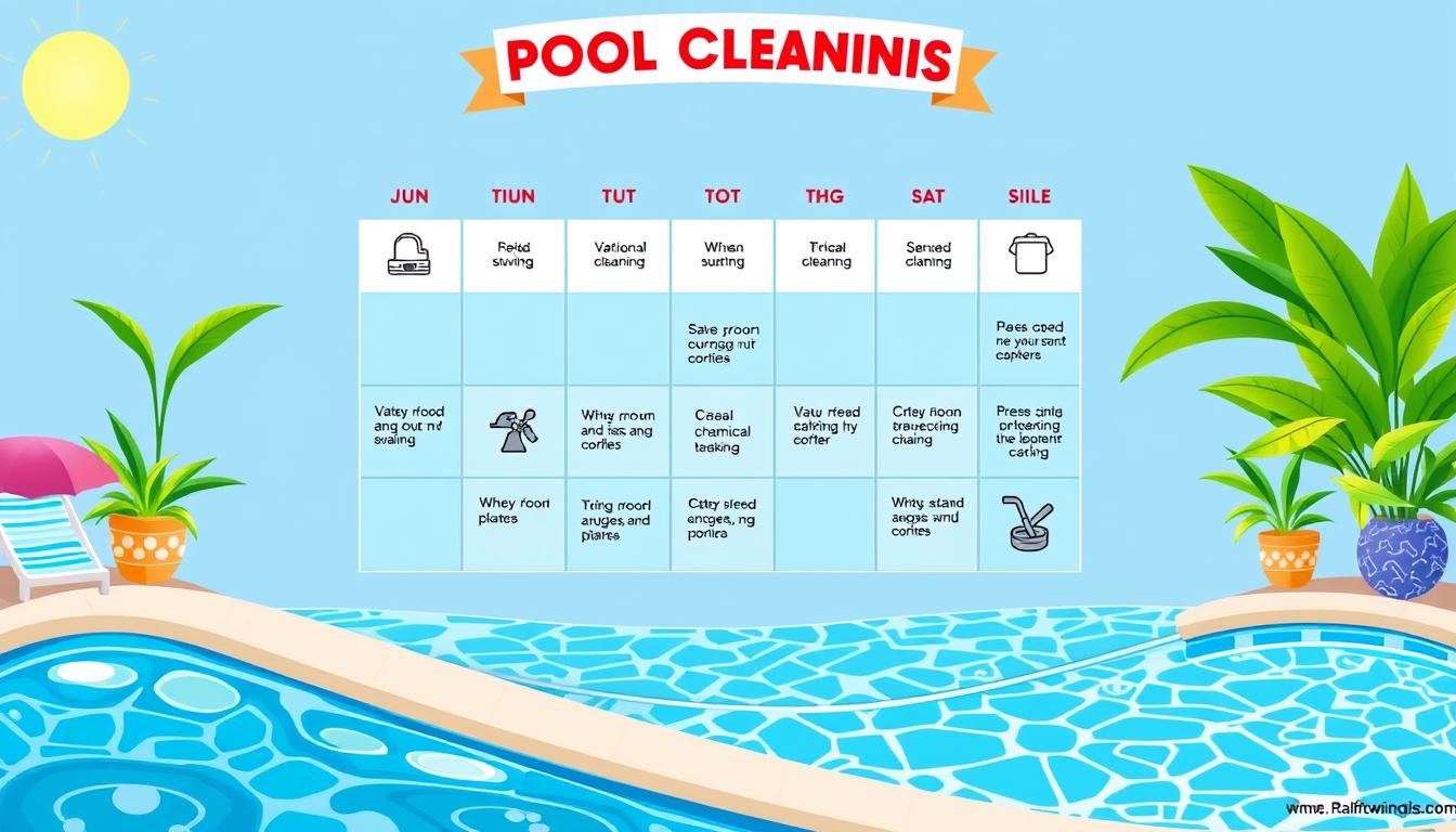 pool cleaning schedule