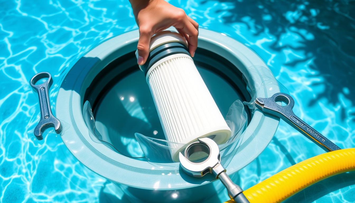 pool filter cleaning