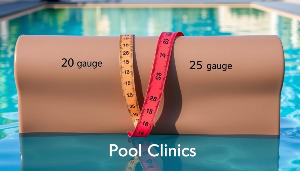 pool liner thickness measurements