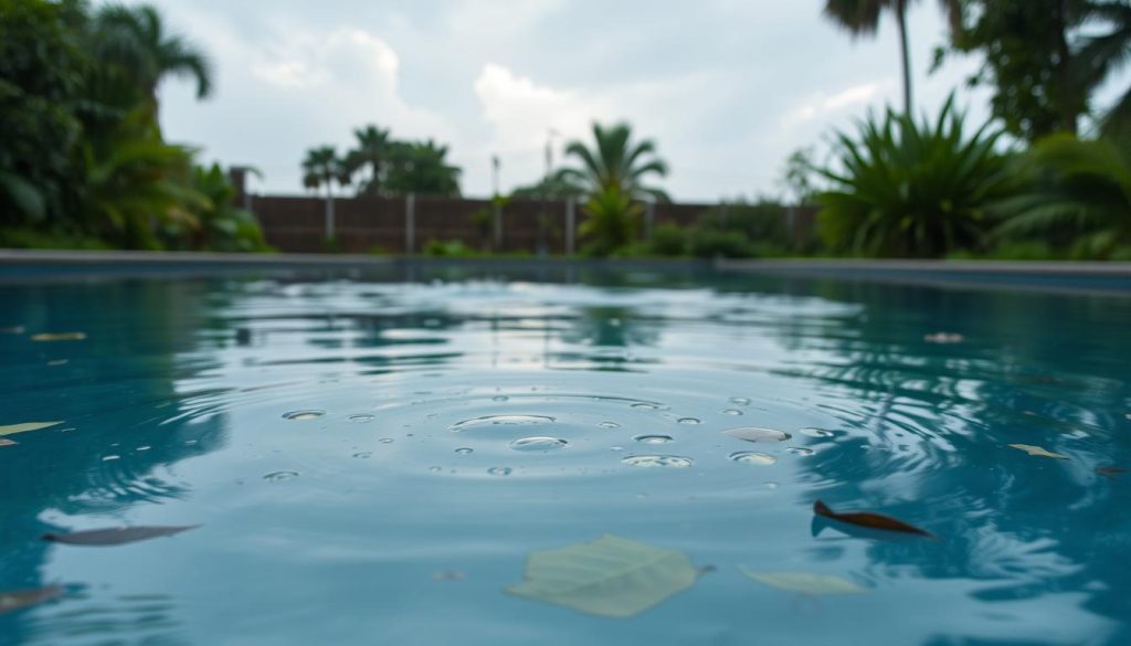 pool rain water contamination