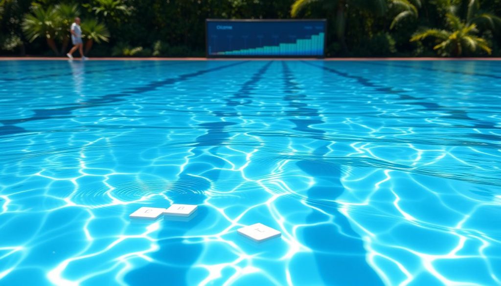 pool size chlorine levels