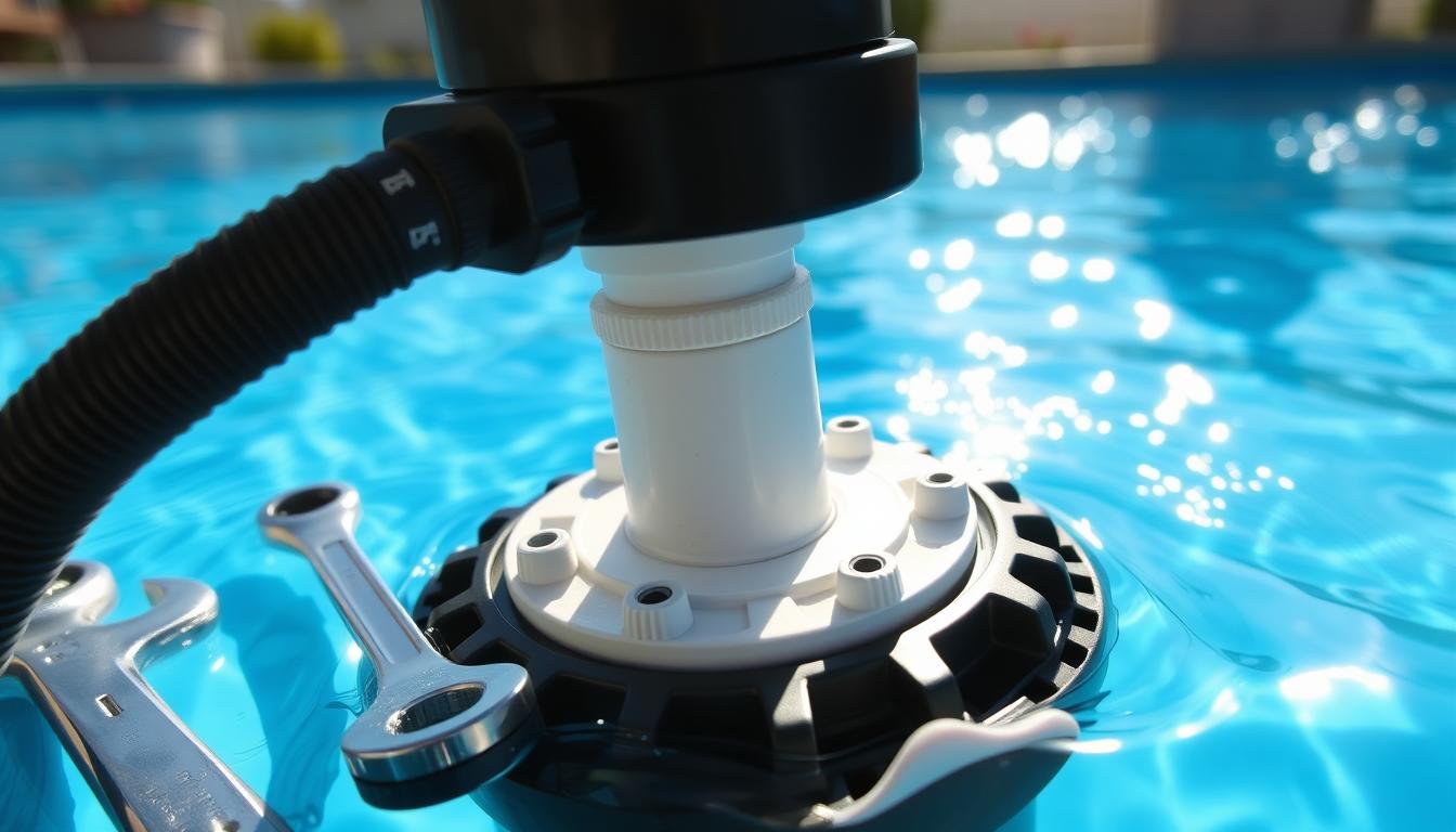 pool skimmer adjustment