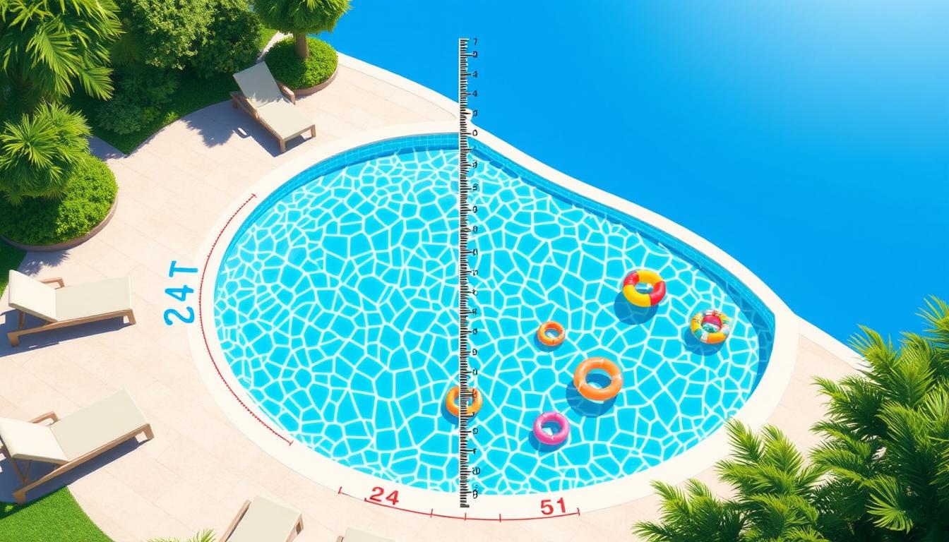 pool volume calculator for 24 foot round pool