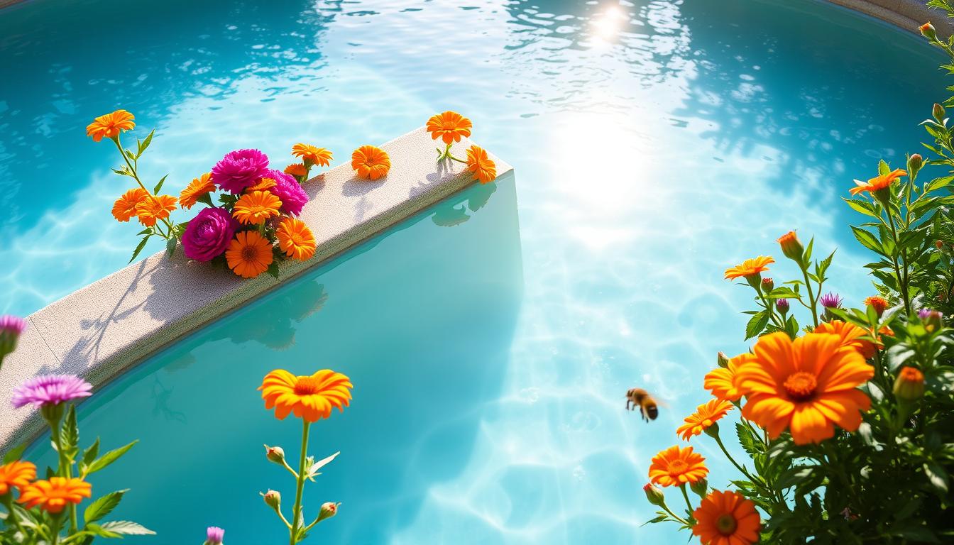 saltwater pool bee prevention