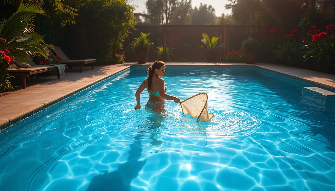 saltwater pool cleaning