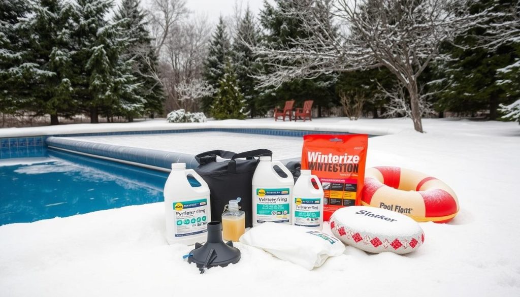 winterizing pool supplies