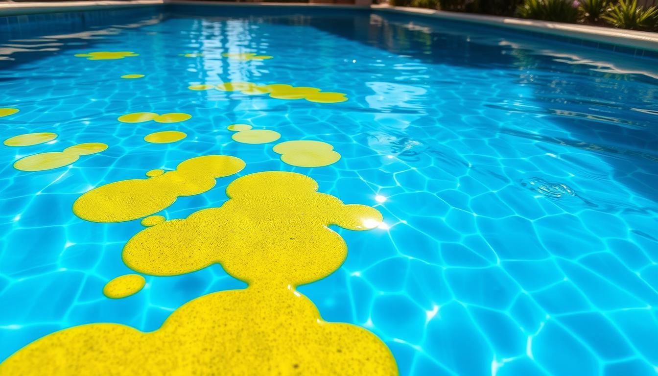 yellow algae in swimming pools