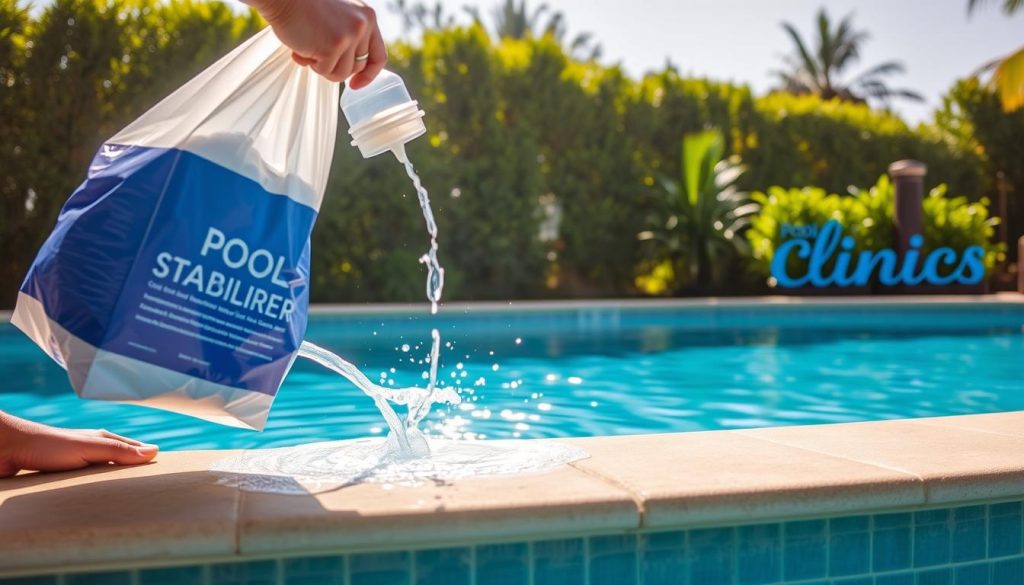 adding pool stabilizer to raise cyanuric acid levels