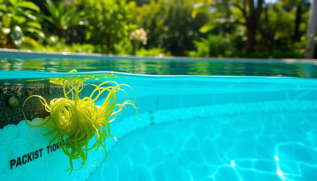 Algenbildung im Pool