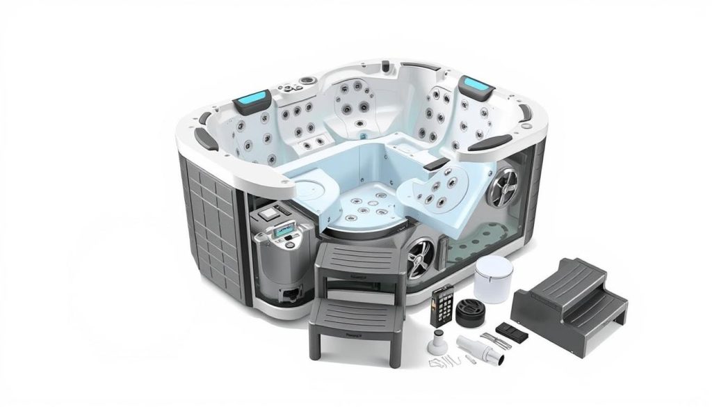 Aufbau und Lieferumfang Whirlpool