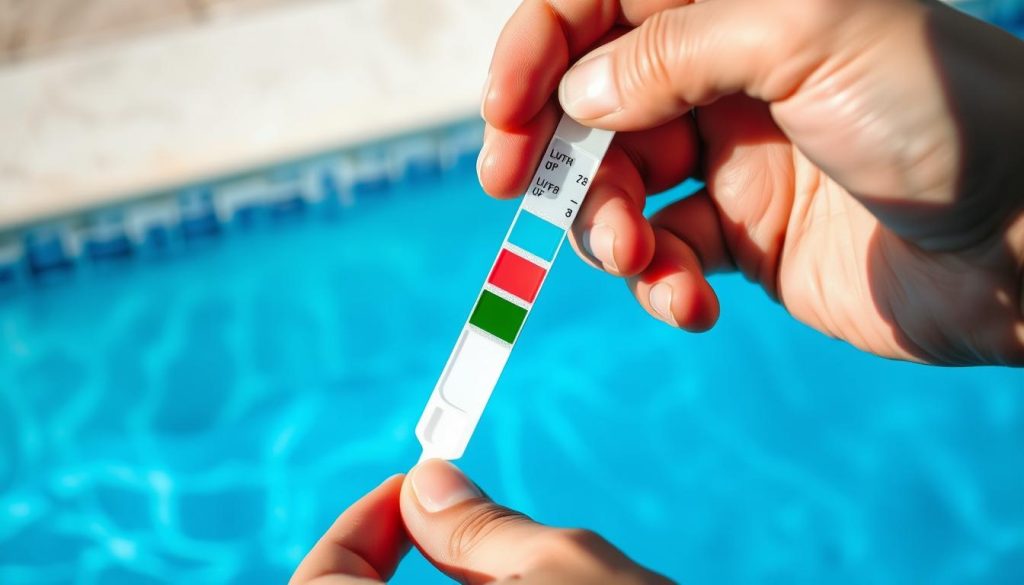 Chlorgehalt im Pool messen