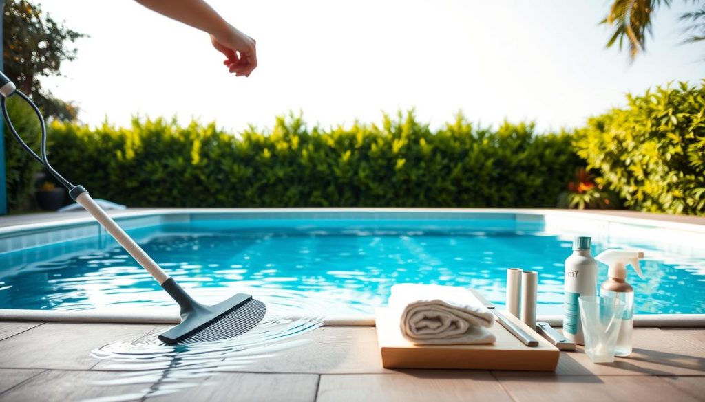 Pflege und Wartung des Pools