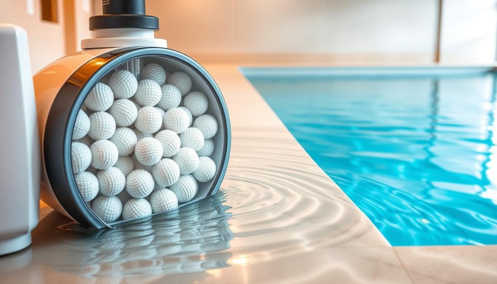 Poolfilterung mit Filterbällen