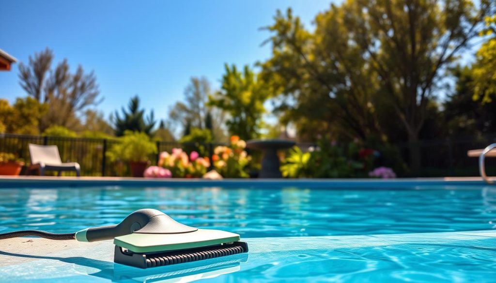 Poolreinigung im Frühling