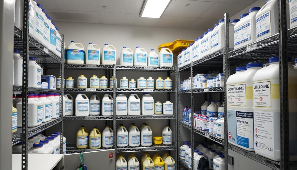 Sichere Lagerung von Chlorprodukten