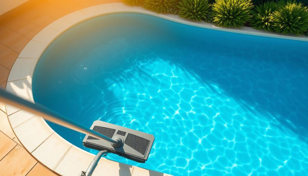 Visuelle Inspektion des Pools